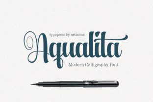 Aqualita: A Handwritten Font for Editorial Charm