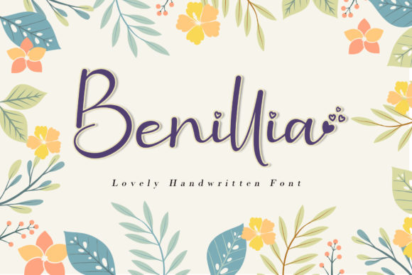Benillia: A Delicate Script Font