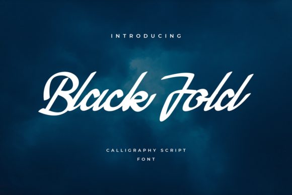 Black Fold: A Bold Script Font