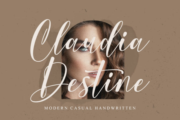 Claudia Destine: A Modern Handwritten Font