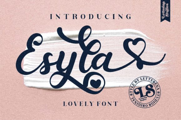 Esyla: A Bold Script Font for Editorial Design