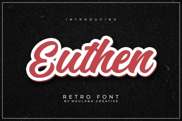 Euthen: A Bold Handwritten Font