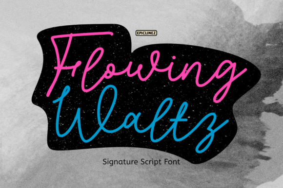 Flowing Waltz Font for Business