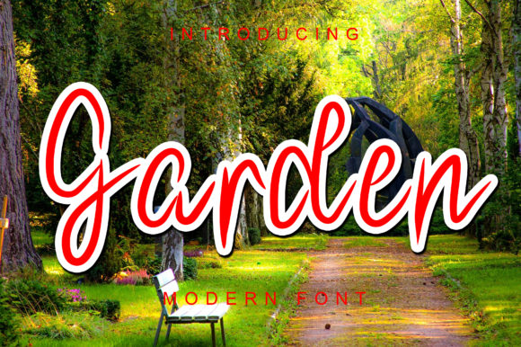 Garden: A Romantic Font for Creative Campaigns