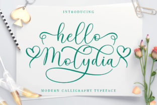 Hello Molydia Font: Elegant Script for Creative Projects