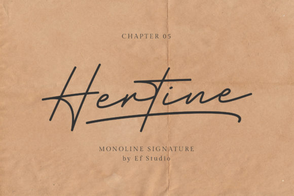 Hertine: A Friendly Script Font for Digital Marketing