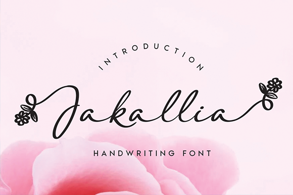 Jakallia: A Handwritten Font with Flower Power
