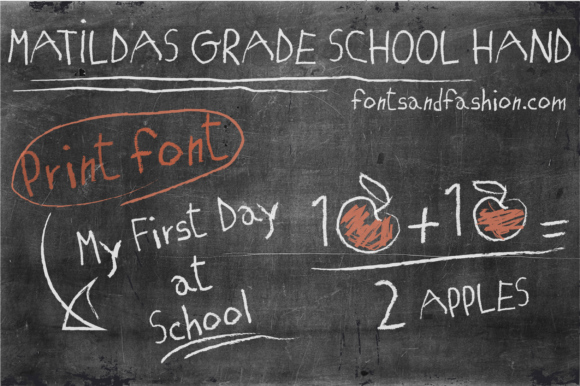 Matilda's Grade School Hand Print