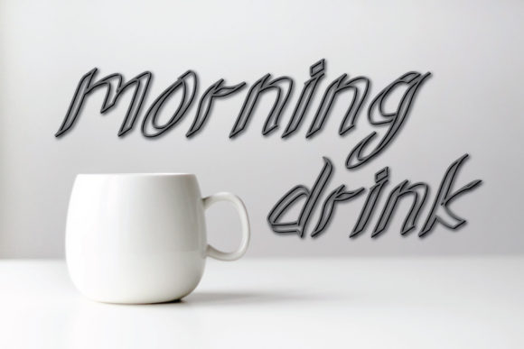 Morning Drink Font for Editorial Design