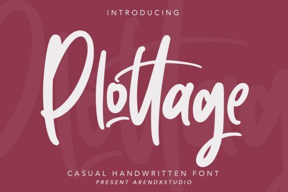 Plottage: A Bold Handwritten Font for Web Design