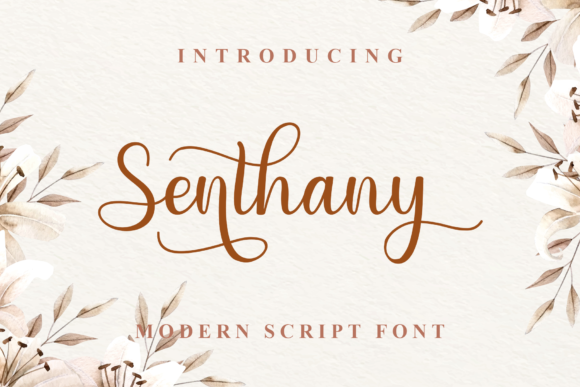 Senthany: A Romantic Font for Web Design
