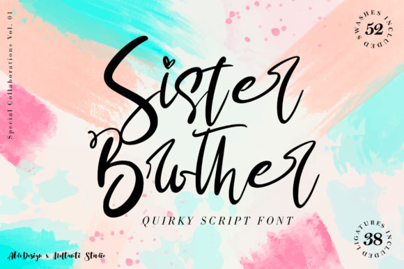 Sister Brother Font: Handwritten Elegance