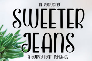 Sweeter Jeans: A Delicate Script for Editorial Design