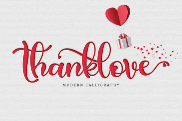 Thanklove Font for Creative Projects